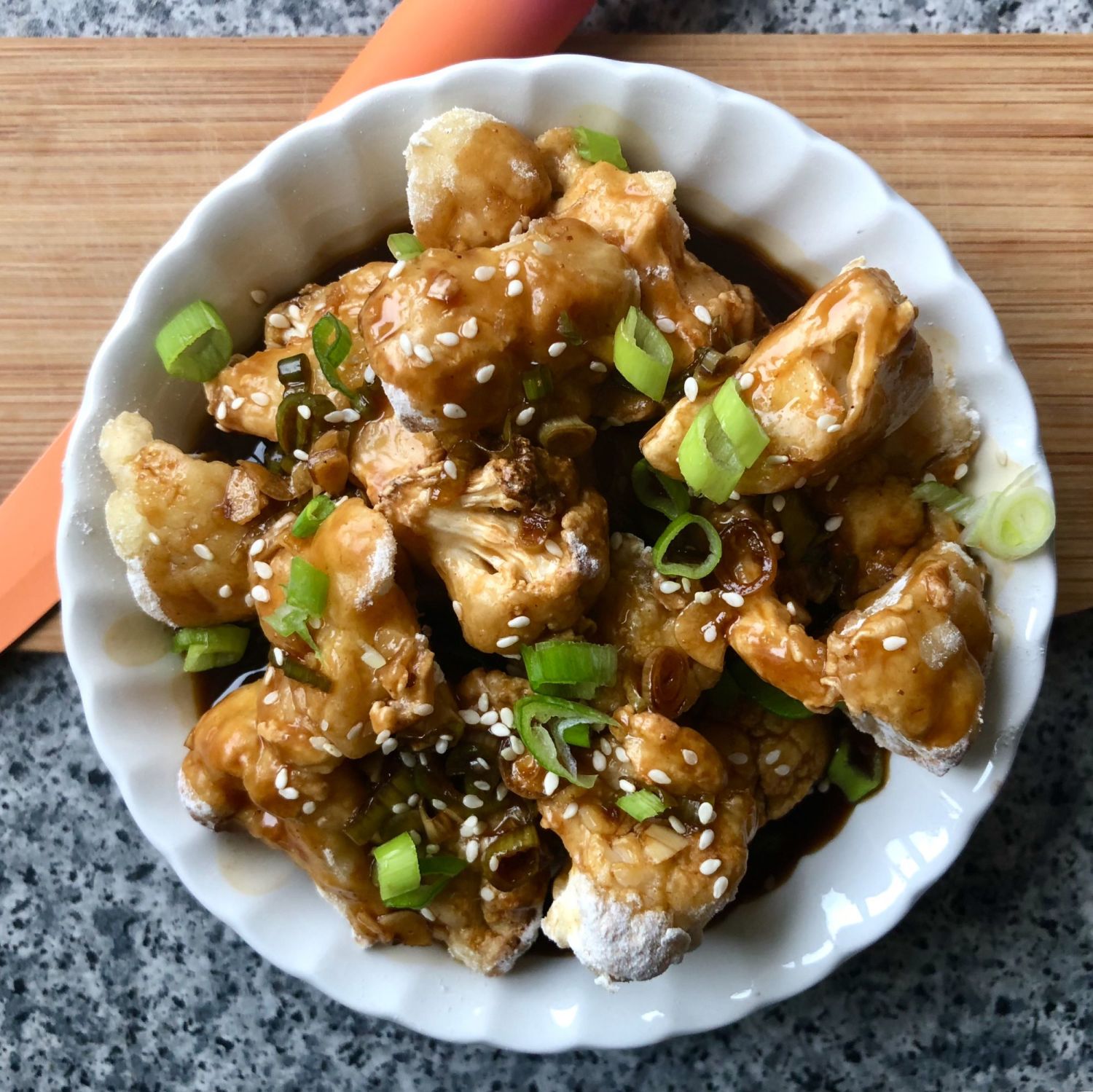 Teriyaki Crispy Cauliflower Bites | Her-Bivore Recipes and Lifestyle Blog