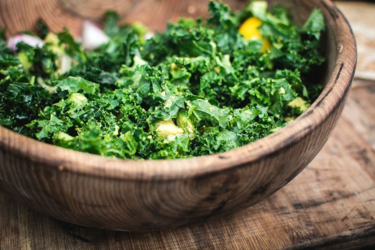 bowl of kale