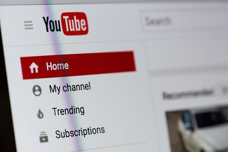 Image Of The YouTube Homepage