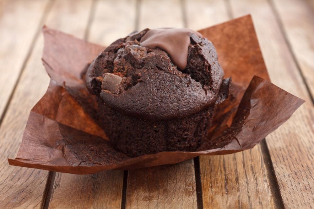 Double chocolate chip muffin