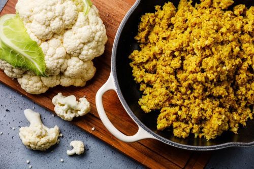 golden cauliflower rice