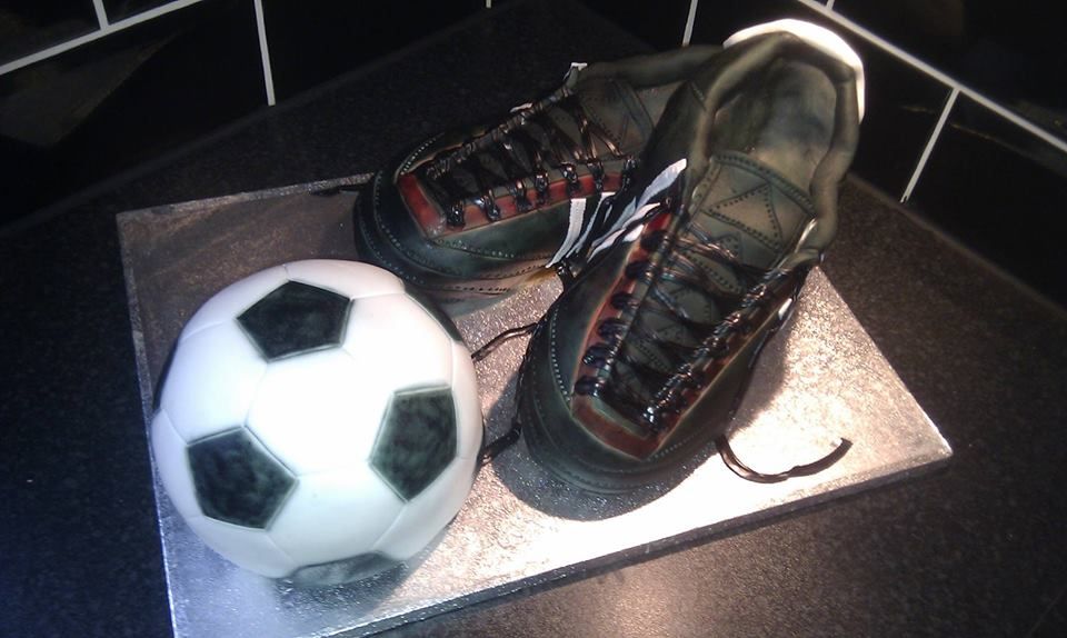 football-boots-and-ball-shaped-cake