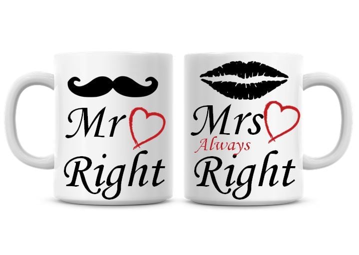 Mr Right, Mrs Always Right Coffee Mug