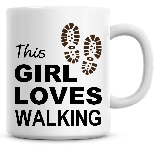 This Girl Loves Walking Coffee Mug