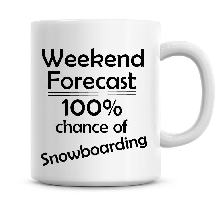Weekend Forecast 100% Chance of Snowboarding