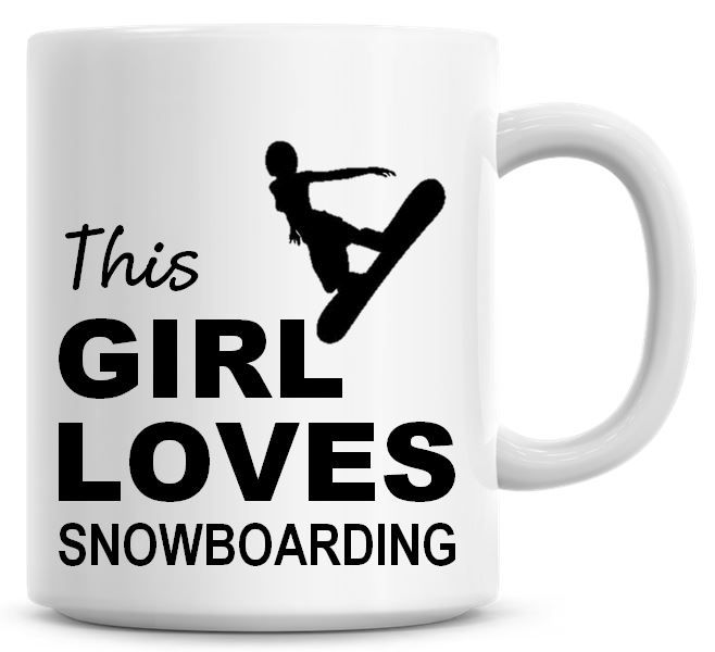 This Girl Loves Snowboarding Coffee Mug