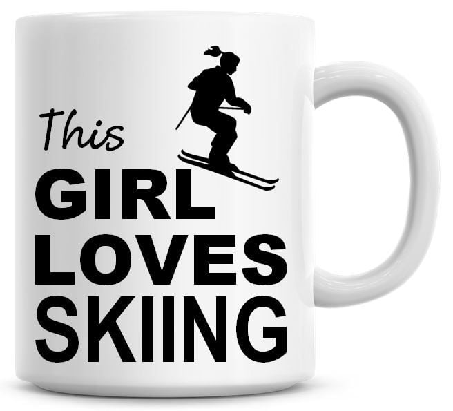 This Girl Loves Skiing Coffee Mug