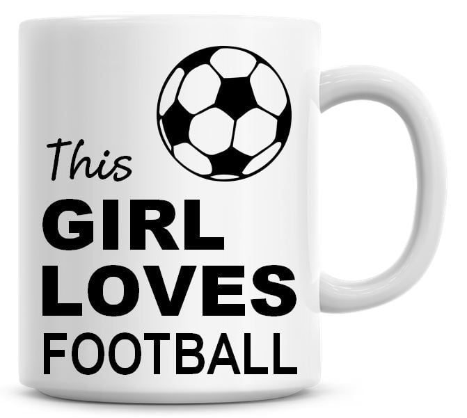 This Girl Loves Football Coffee Mug