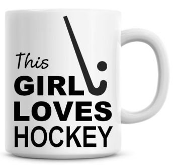 This Girl Loves Hockey Coffee Mug