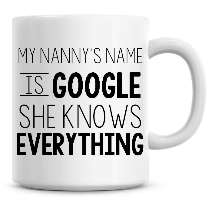 My Nannys Name Is Google Coffee Mug