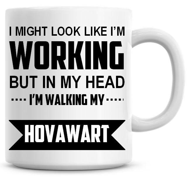 I Might Look Like I'm Working But In My Head I'm Walking My Hovawart Coffee