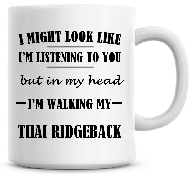 I Might Look Like I'm Listening To You But In My Head I'm Walking My Thai R