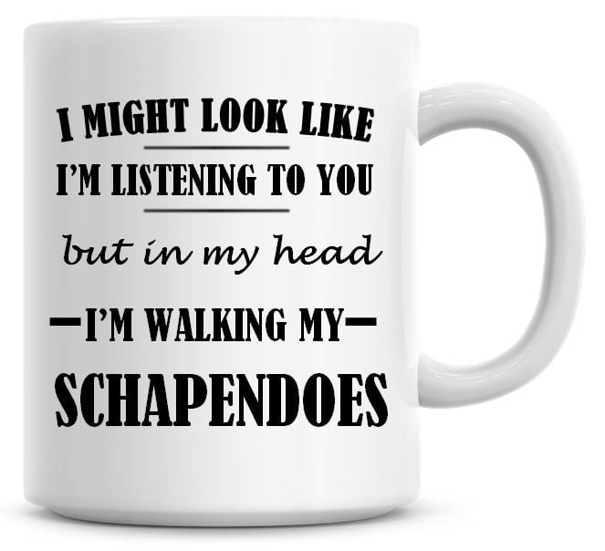 I Might Look Like I'm Listening To You But In My Head I'm Walking My Schape