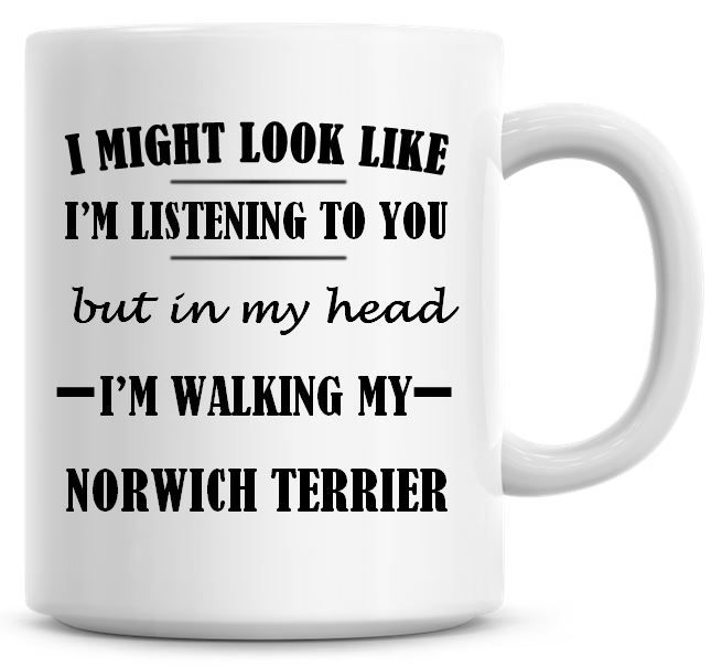 I Might Look Like I'm Listening To You But In My Head I'm Walking My Norwic