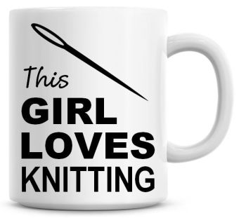This Girl Loves Knitting Coffee Mug