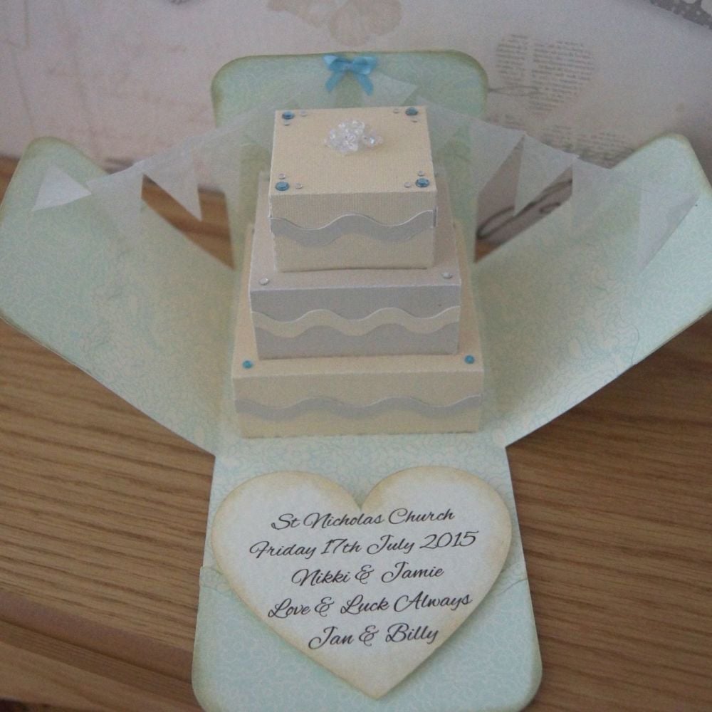 Beautiful and unusual wedding card 