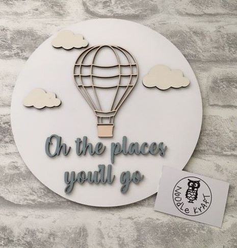 Oh the places you'll go wall plaque