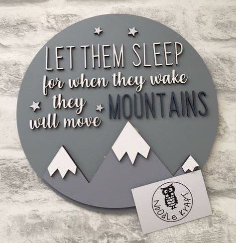 Let them sleep wall plaque