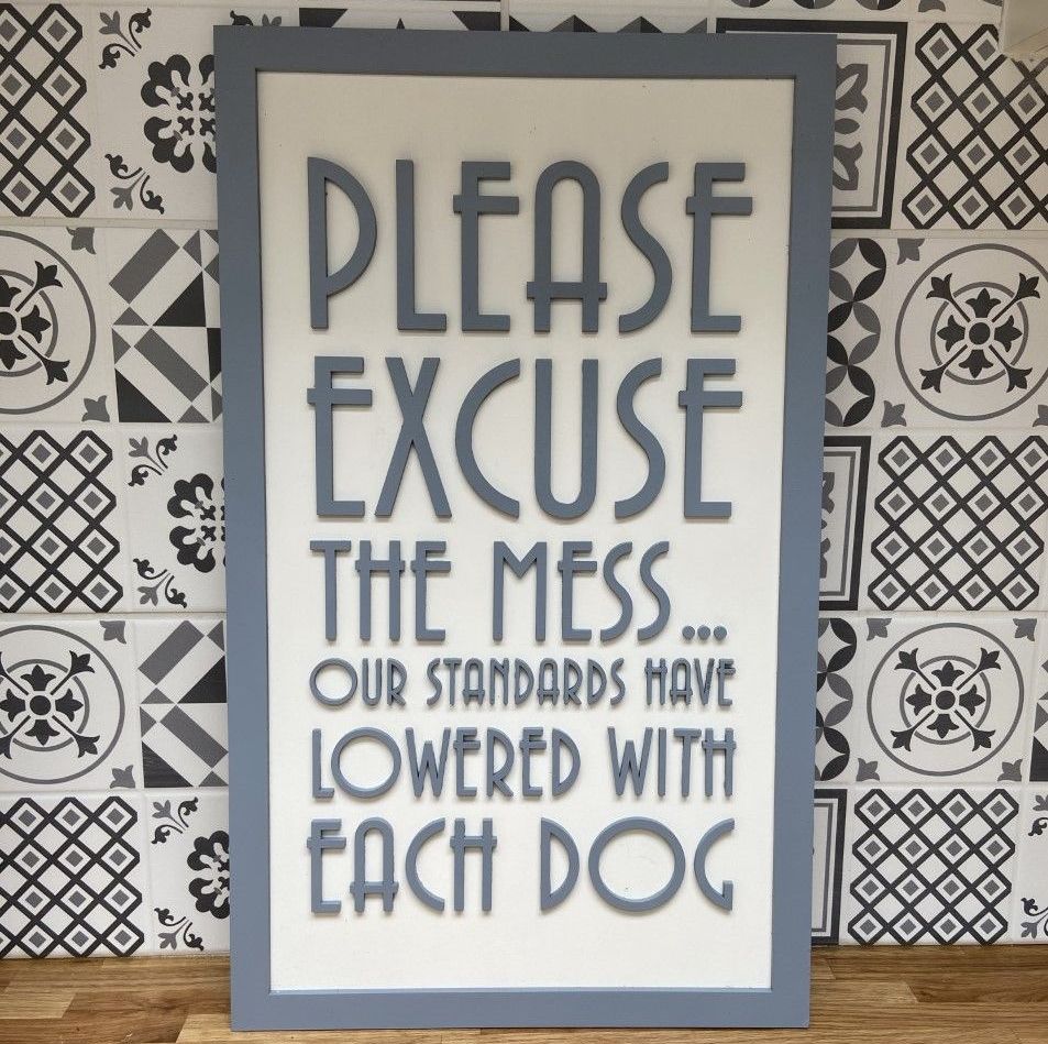 Please Excuse Our Mess Our Standards Have Lowered With Every Child/Dog/Cat