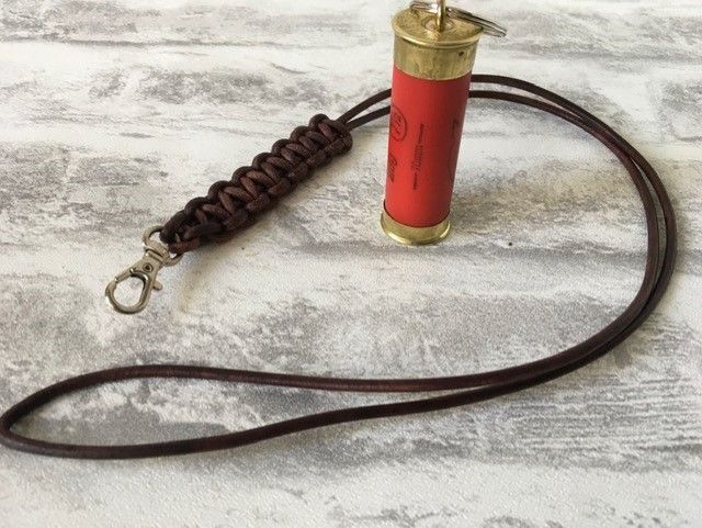 Antique style leather cord lanyard in 2 different lengths