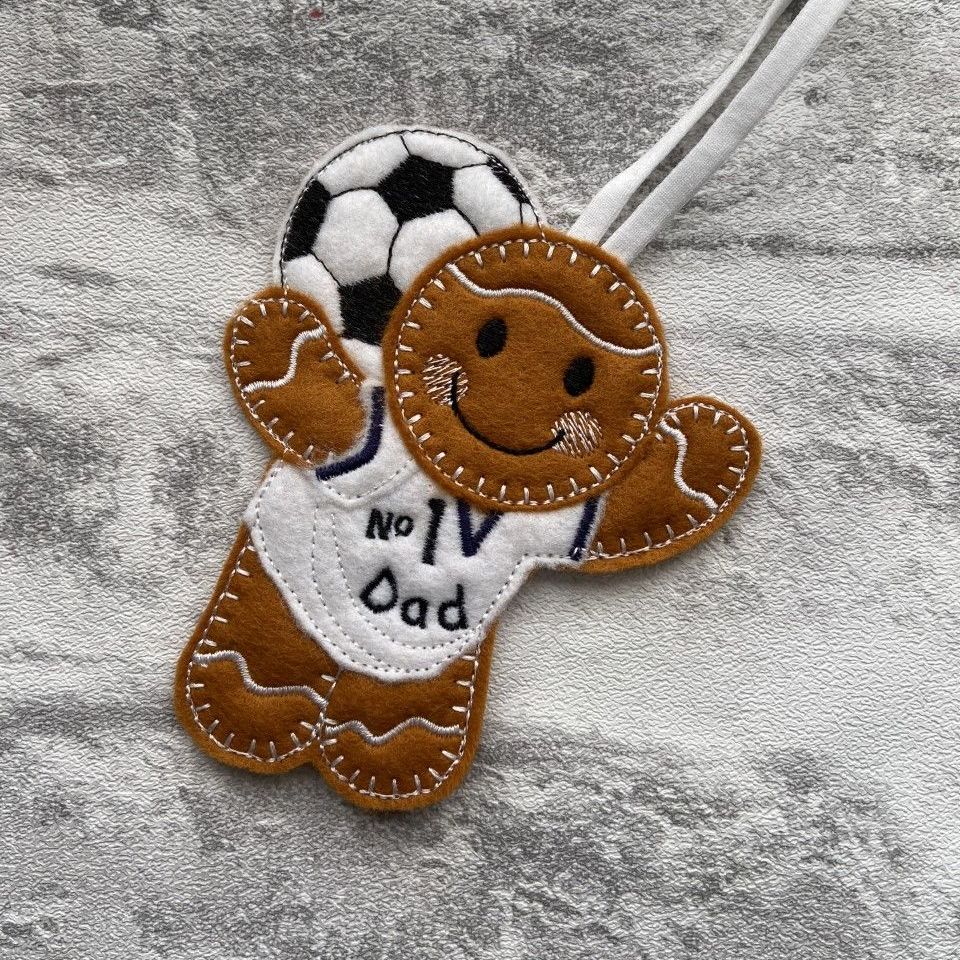 Gingerbread Dad Football Player
