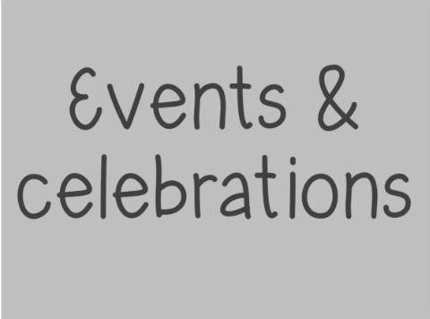 Events and celebrations