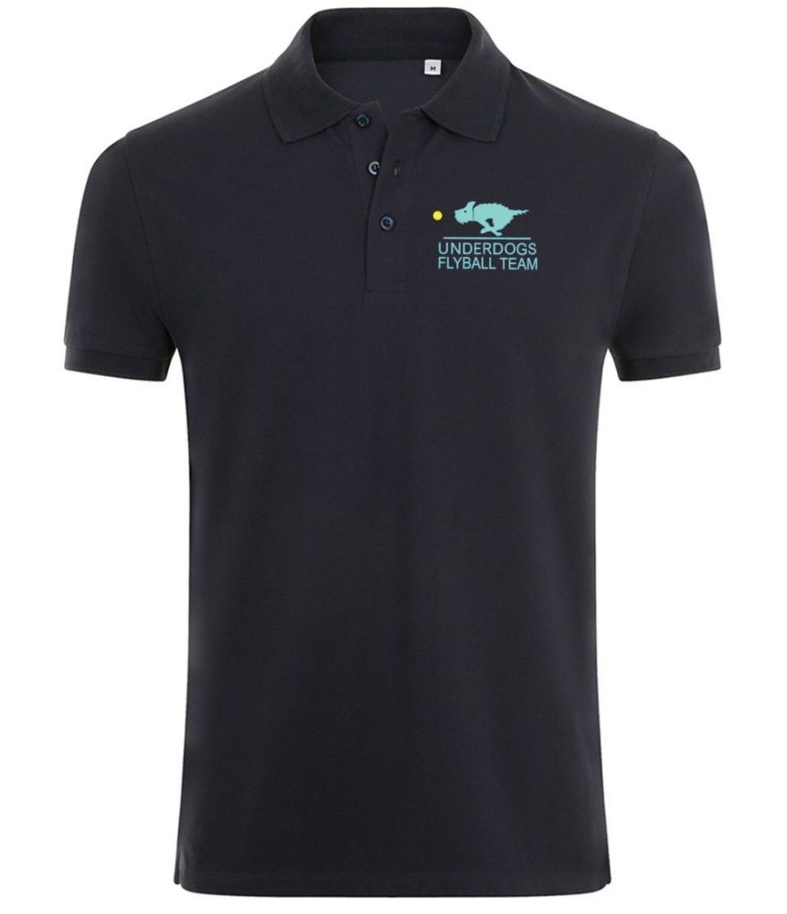 Men's navy polo shirt front