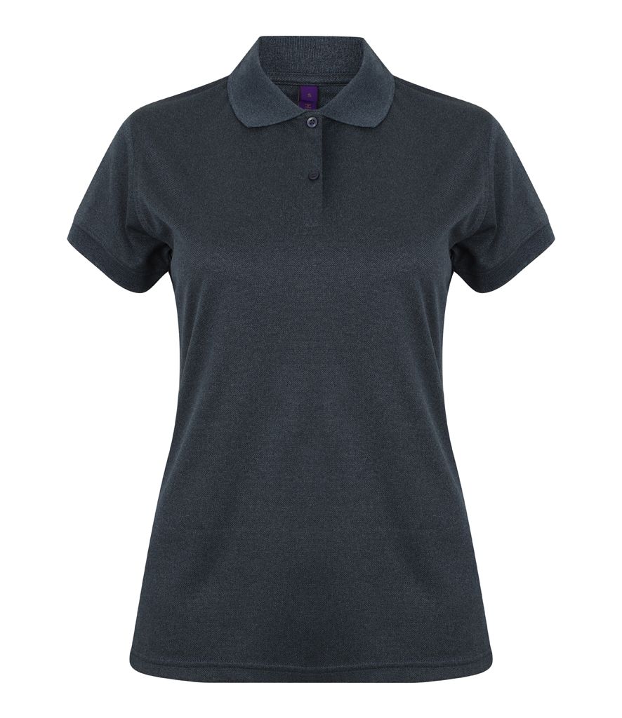 Cool plus air wicking Underdogs ladies navy polo shirt