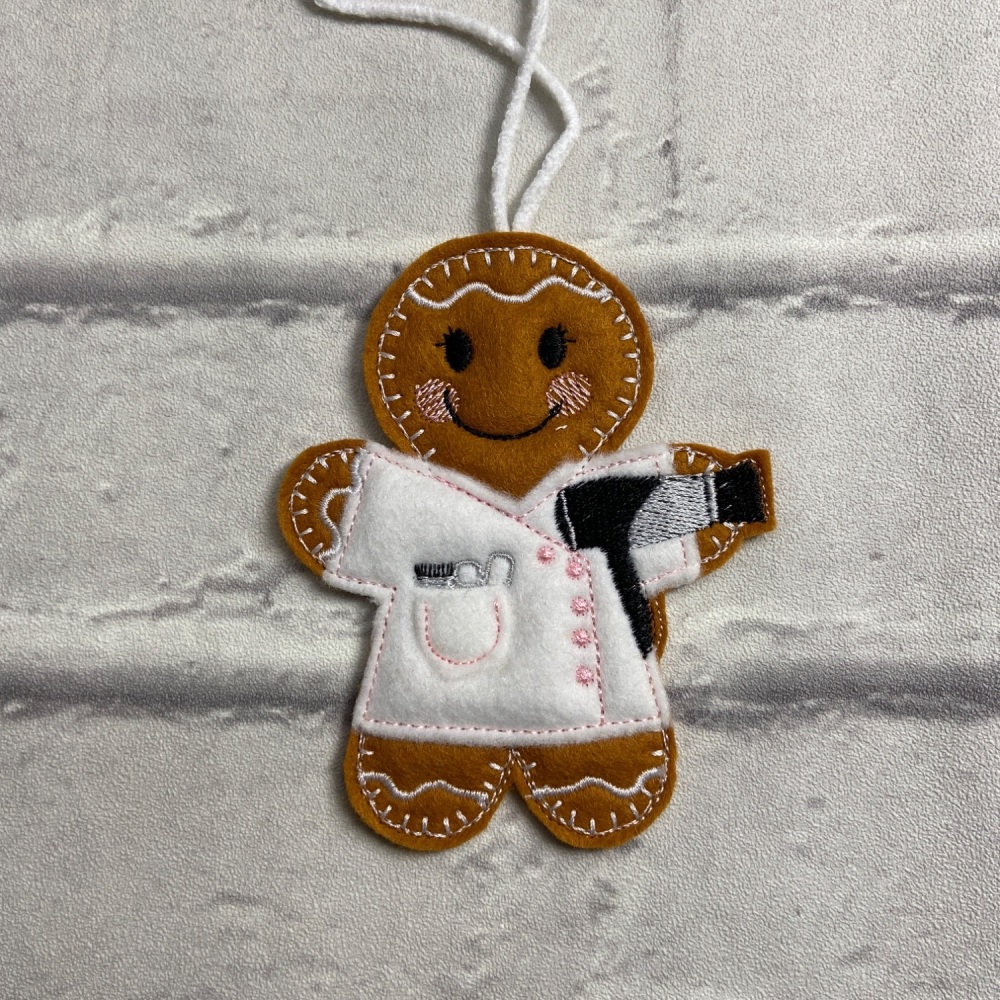 Hair dresser | Hair stylist gingerbread hanging gift