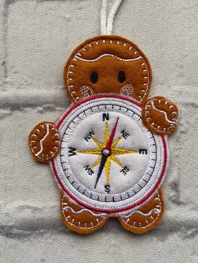 Navigator | Traveller | Boy Scout | Compass | Geocash  gingerbread hanging 