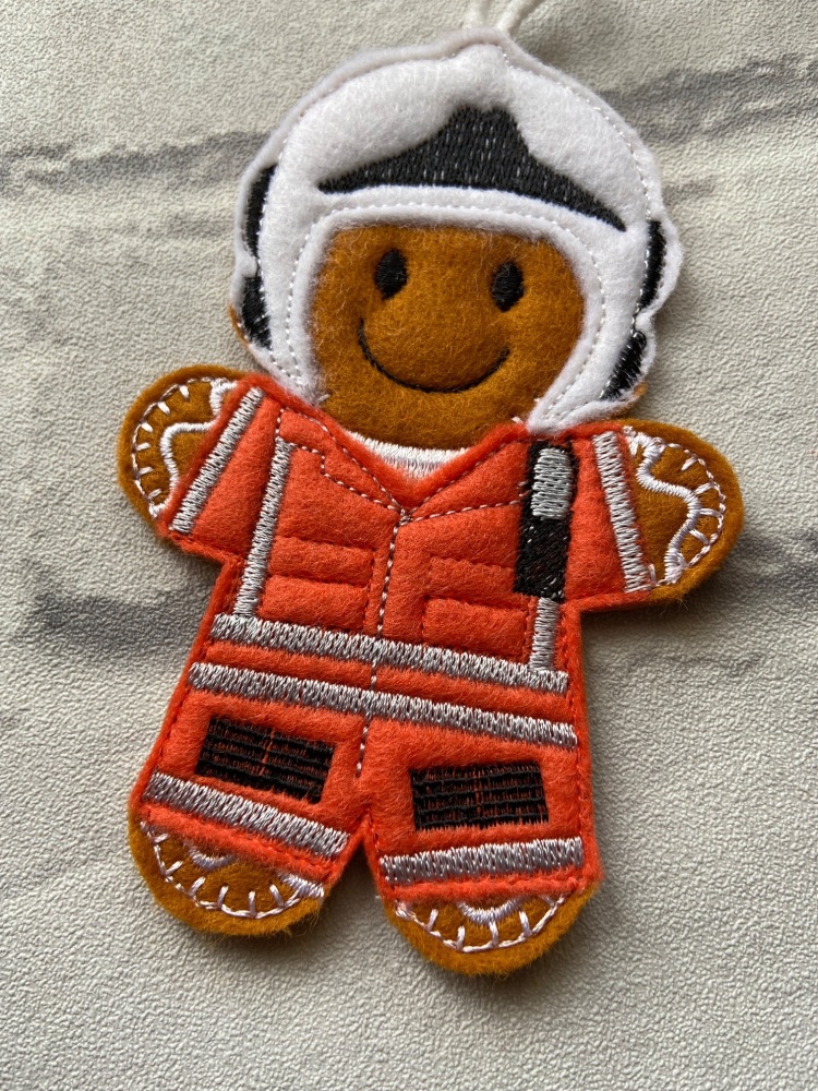 Air ambulance gingerbread hanging gift