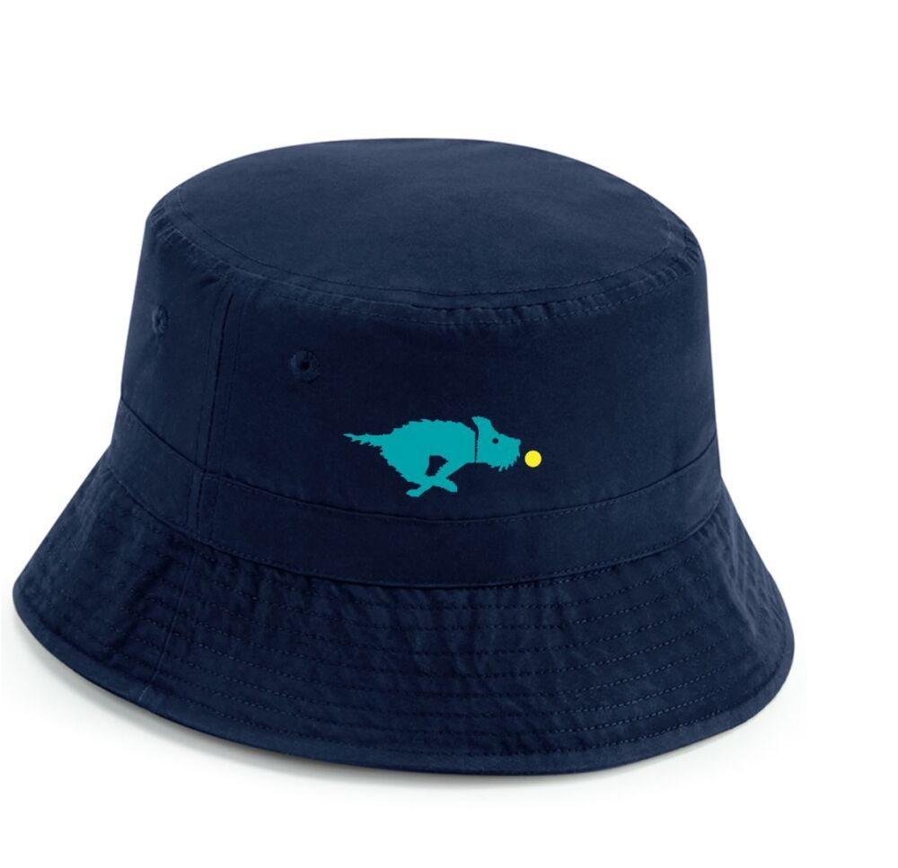 Adjustable Navy bucket hat Navy and white (BB84R)