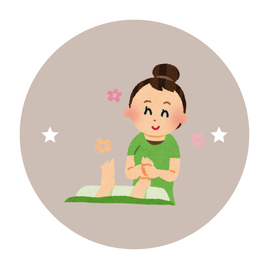 Baby or toddler reflexology