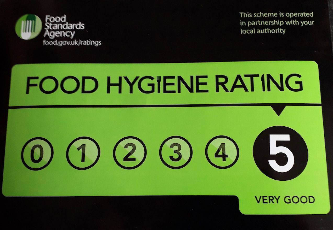Level 5 Food Hygiene Rating at Old Hathern Station