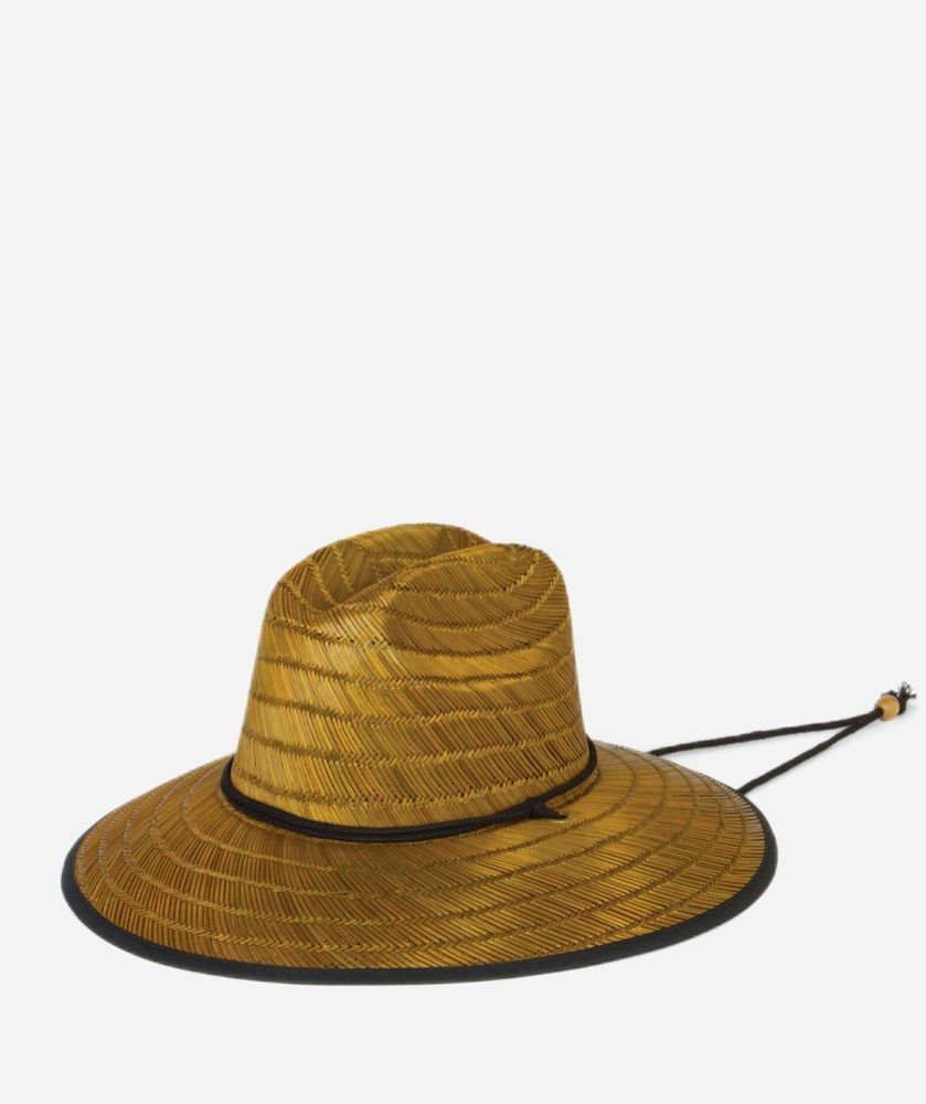 MENS STRAW CHIN CORD SUN HAT-NATURAL (RSM546OSNAT)