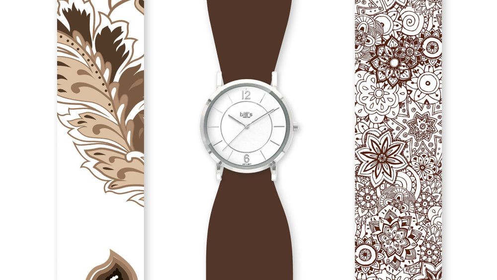 Bills Watches: Trend Collection - Satin Band Collection - Brown
