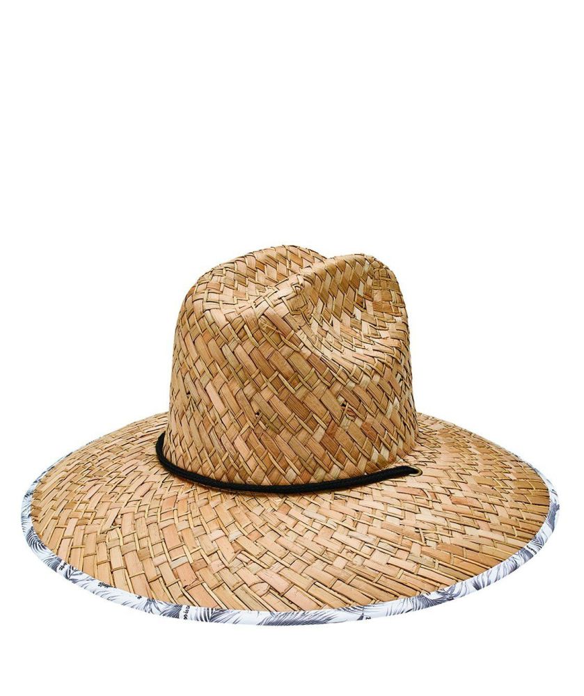 DTRSM582- LIFEGUARD W/ CUSTOM HIC PRINT ON UNDER BRIM - NATURAL - MEN'S O/S