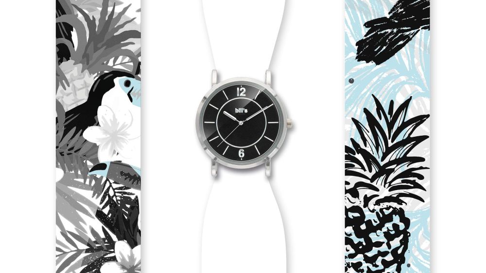Bills Watches: Trend Collection - Satin Band Collection - Ice Tropic