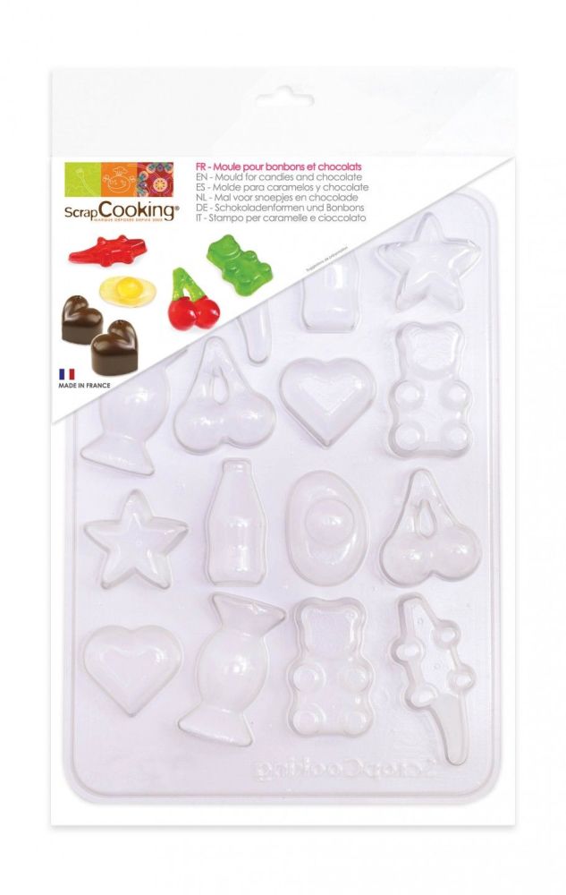 Scrap Cooking: Blister mould for 16 candies and chocolates. MOQ 6 Units @ £3.7 per unit 9471