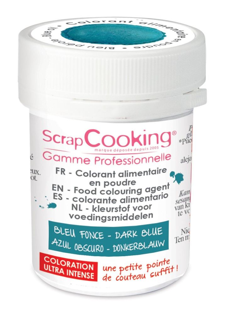 Scrap Cooking: Artificial colouring powder - dark blue 5g. MOQ 9 Units @ £2.99 per unit 4043
