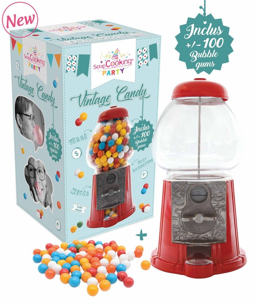 Scrap Cooking: Candy machine "Vintage candy". MOQ 4 Units @ £27.17 per unit 0600