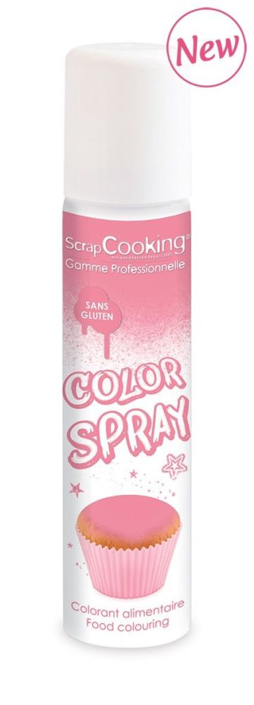 Scrap Cooking: Color spray pink 75ml. MOQ 6 Units @ £6.5 per unit 4286
