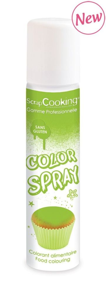 Scrap Cooking: Color spray green 75ml. MOQ 6 Units @ £6.5 per unit 4283