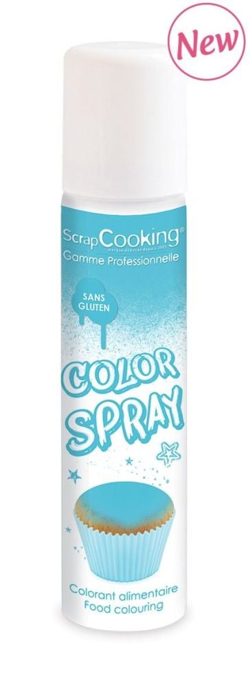 Scrap Cooking: Color spray blue 75ml. MOQ 6 Units @ £6.5 per unit 4280