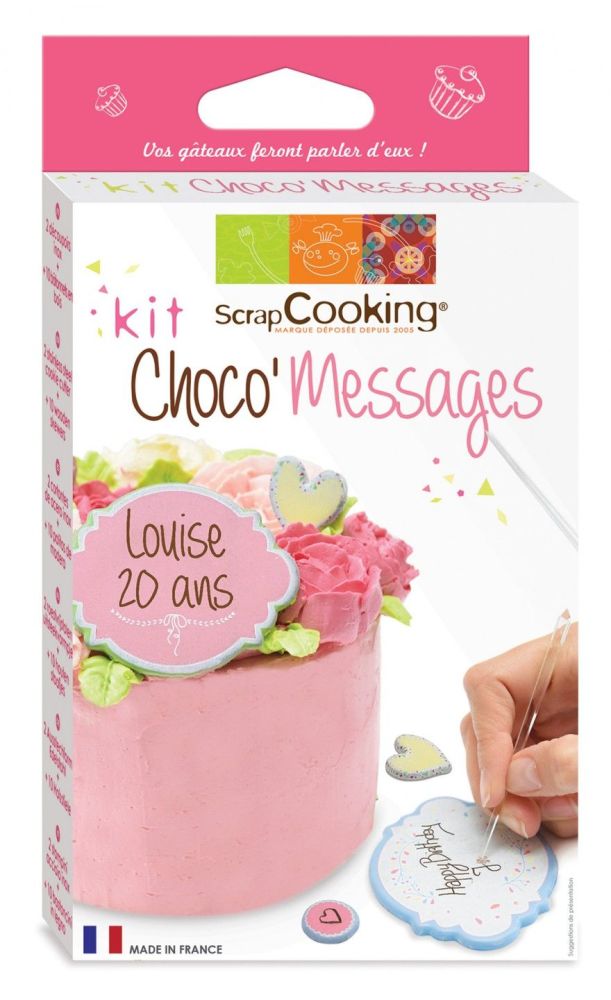 Scrap Cooking: Choco 'messages set. MOQ 6 Units @ £7.3 per unit 3948
