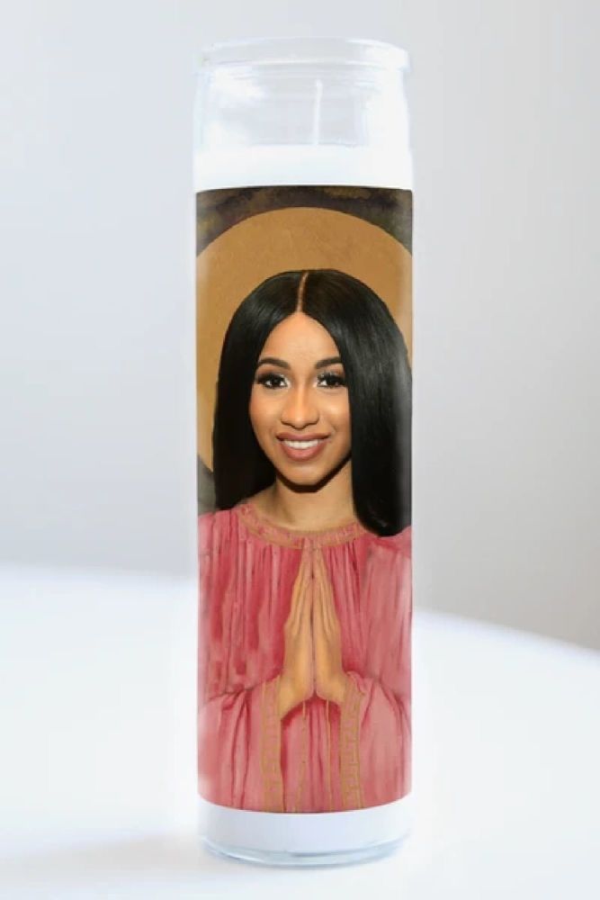 Illuminidol Celebrity Prayer Candle: CARDI B (Pink)