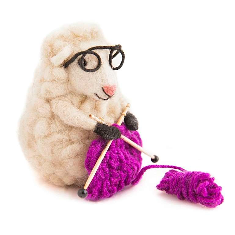 Sew Heart Felt: Knitting Nell Felt Sheep