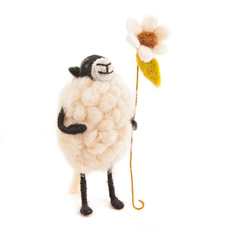Sew Heart Felt: Barbara Sheep with Flower