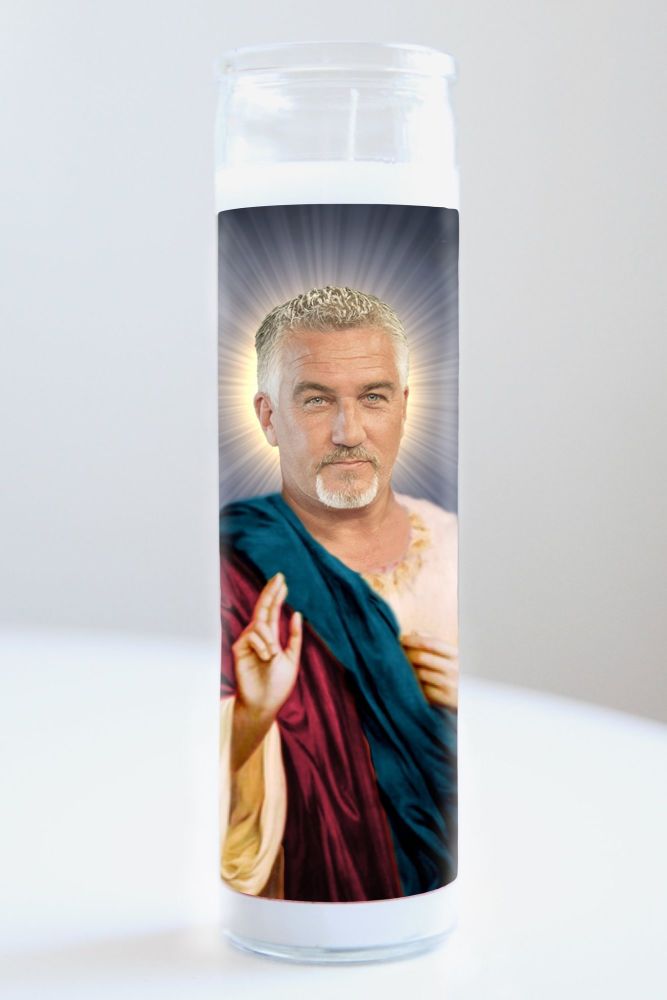 Celebrity Prayer Candle: PAUL HOLLYWOOD (THE GREAT BRITISH BAKE OFF)
