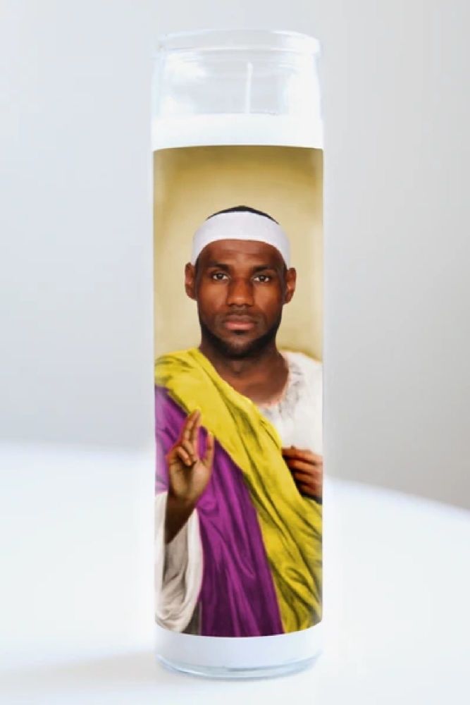 Celebrity Prayer Candle: LEBRON JAMES (Lakers)